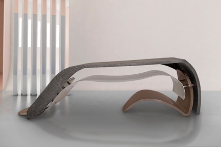 Dossier de presse | 3917-03 - Communiqué de presse | FORMITABLE©Collection - Wael Farran Studio - Produit -  TAKE A BOW - COFFEE TABLE <p class="" style="">In respect, we bow. In recognition of the creator, we bow. When we take a bow, we comprehend the presence of the creator, a presence that can be found in every cell and every atom that surrounds us. And as soon as the creator is recognized, the way to ultimate happiness is paved. So together, let’s take a bow and watch happiness unravel.<br>PIECE DIMENSIONS: W: 170 cm D: 75 cm H: 45 cm. </p> - Crédit photo : WAEL KHOURY PHOTOGRAPHY