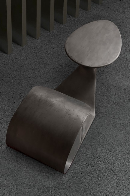 Dossier de presse | 3917-03 - Communiqué de presse | FORMITABLE©Collection - Wael Farran Studio - Produit -  THRUST -  COFFEE TABLE <p class="" style="">Thrust is a call to understand the sexuality taboo so it will no longer be a taboo. Sex is a natural act, a pleasurable act not a bad sinful act. Humanity has created an aura around it, to protect itself from overpopulation and from diseases. However, in current times, these can be controlled within the sexual act itself; hence sex should no longer be taboo. Thrust is about letting go of the taboo and embracing the beauty and pleasure of sexuality. Made of 2 components, Thrust mimics the sexual act. The Male element, composed of resin covered with iron melted powder mounts the Female element, composed of resin with silver leaf paper and hand patina. <br>PIECE DIMENSIONS: W: 195 cm D: 90cm H: 50 cm. </p> - Crédit photo : WAEL KHOURY PHOTOGRAPHY