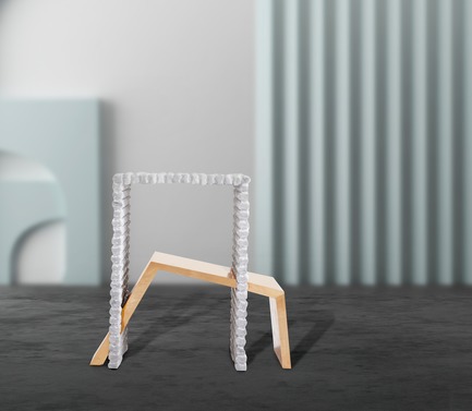 Dossier de presse | 3917-03 - Communiqué de presse | FORMITABLE©Collection - Wael Farran Studio - Produit -  TRUST -                SIDE TABLE <p class="" style="">Trust is the glue of life. It's the most essential ingredient in human relations. It's the foundational principle that holds all relationships. Trust makes us vulnerable, yet without trust we can’t find love or joy in relationships. This side table is represented in a massif Carrara marble, hand-carved with a twisted brass form. The two tables trust each other. “You can lean on me,” says one to the other. <br>PIECE DIMENSIONS: W: 40cm L: 55cm H: 50cm</p>  - Crédit photo :                WAEL KHOURY PHOTOGRAPHY