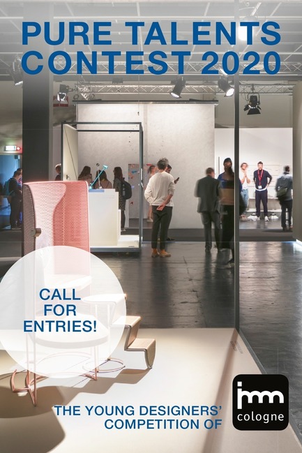 Dossier de presse | 2704-07 - Communiqué de presse | Call for Entries: the Starting Signal for the 17th Pure Talents Contest of imm cologne - imm cologne 2020, Koelnmesse GmbH - Évènement + Exposition - Logo Pure Talents Contest 2020 vertical format - Crédit photo : Koelnmesse