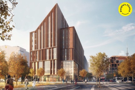 Press kit | 809-28 - Press release | Announcing the Winners of the 2019 AZ Awards - AZURE - Competition - Best in Unbuilt Buildings Winner:<br><br>Moriyama &amp; Teshima Architects (Canada) and Acton Ostry Architects (Canada): ‘The Arbour’ George Brown College Tall Wood Building, Toronto, Ontario, Canada (People’s Choice) - Photo credit: AZURE