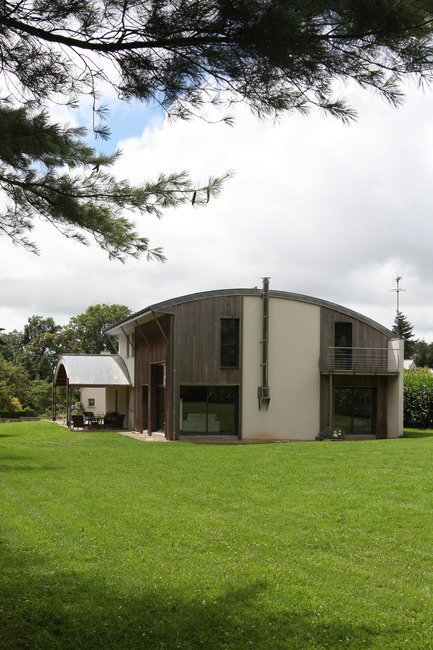Press kit | 949-02 - Press release | A bioclimatic house in Pluvigner, Brittany - Patrice Bideau - Residential Architecture - Photo credit: Armel Istin