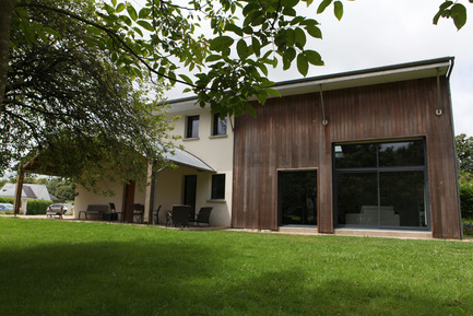 Press kit | 949-02 - Press release | A bioclimatic house in Pluvigner, Brittany - Patrice Bideau - Residential Architecture - Photo credit: Armel Istin