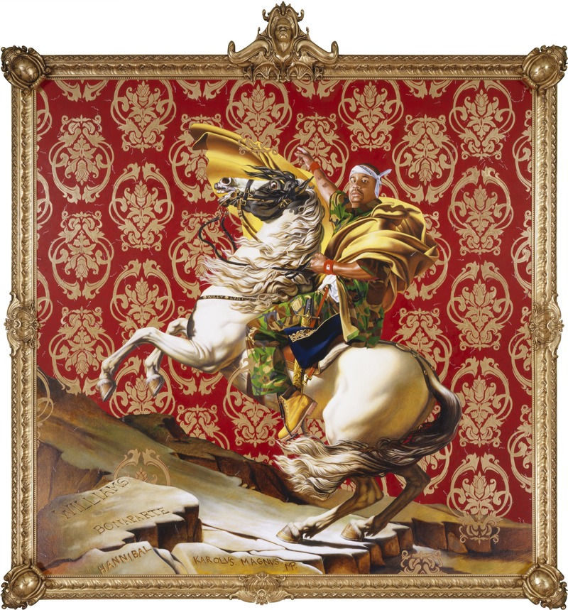 Press kit | 3033-04 - Press release | Creative Studio and Foundry UAP to Fabricate Kehinde Wiley's First Public Sculpture 'Rumors of War' - UAP - Art -  Napoleon Leading the Army Over the Alps   - Photo credit: <p class="">© 2005 Kehinde Wiley</p><p class="">Courtesy of Brooklyn Museum </p>