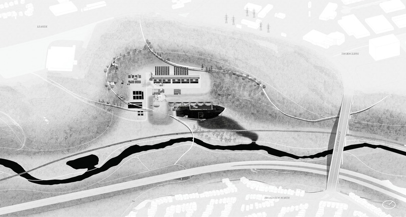 Press kit | 4083-01 - Press release | Geographies of Urban Filth - Liyang Zhang Architecture + Design and Rick Andrighetti, University of Waterloo - Institutional Architecture - site plan<br> - Photo credit: liyang zhang