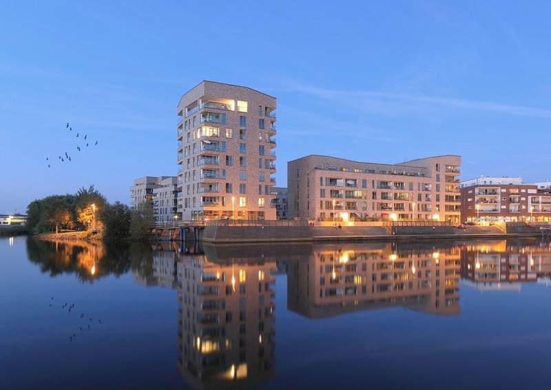 Press kit | 1028-13 - Press release | 2019 Shortlist Announced for ABB LEAF Awards - Arena International Group - Industrial Architecture - Housing on Holzhalbinsel, Rostock, Germany - Photo credit: TCHOBAN VOSS Architekten 