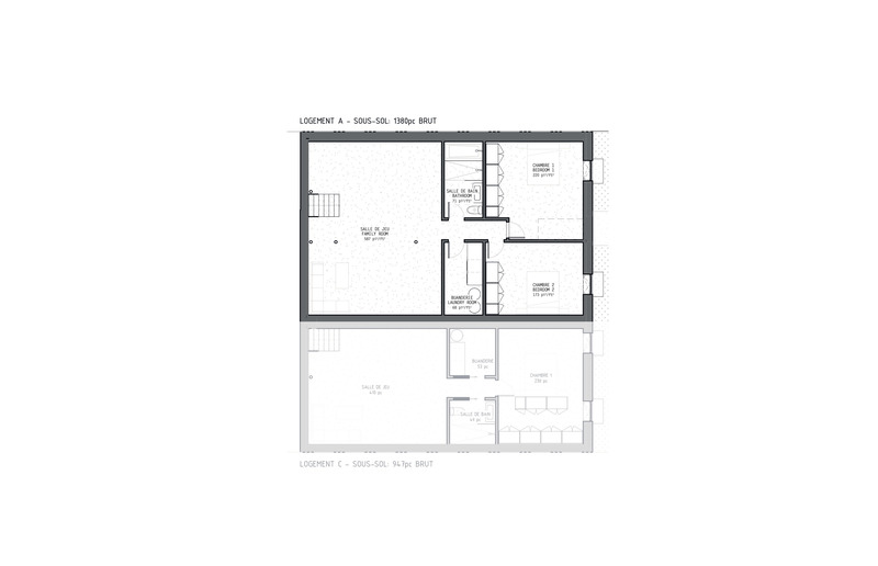 Dossier de presse | 3946-01 - Communiqué de presse | Le Castor Des Érables - Parkhouse - Design d’intérieur résidentiel - Split Level - Sous-sol - Crédit photo :  L. McComber – architecture vivante 