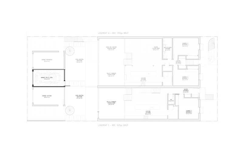 Dossier de presse | 3946-01 - Communiqué de presse | Le Castor Des Érables - Parkhouse - Design d’intérieur résidentiel -  Split Level - Garage - Crédit photo :  L. McComber – architecture vivante 