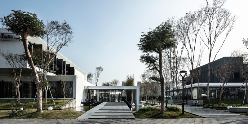 Dossier de presse | 2213-03 - Communiqué de presse | Green Isle: Out-Of-The-Box Thinking Creates New Restaurant Concept - Chain10 Architecture & Interior Design Institute - Architecture commerciale - Entrance - Crédit photo : Moooten Studio / Qimin Wu