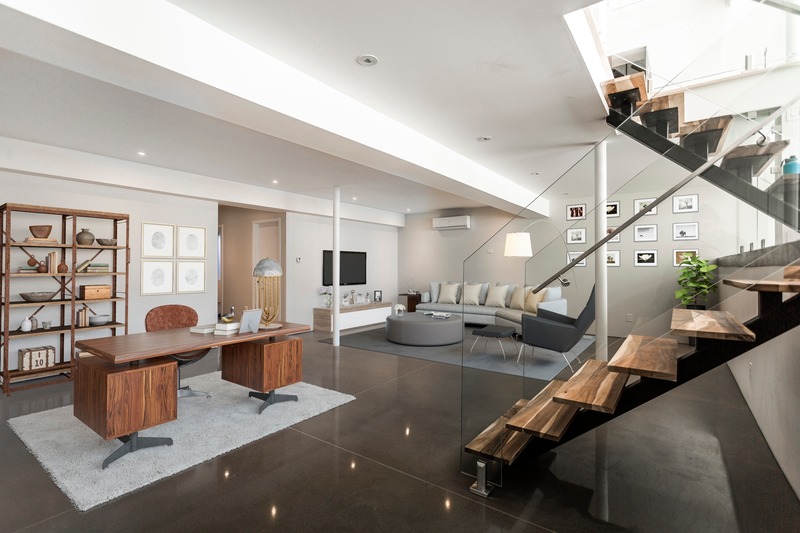 Dossier de presse | 3946-01 - Communiqué de presse | Le Castor Des Érables - Parkhouse - Design d’intérieur résidentiel -  Split-Level - Sous-sol  - Crédit photo : Parkhouse/Bardagi