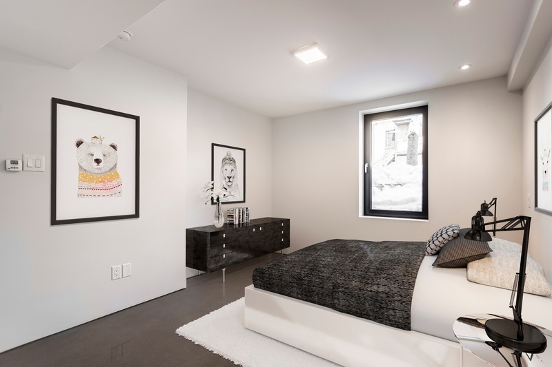 Dossier de presse | 3946-01 - Communiqué de presse | Le Castor Des Érables - Parkhouse - Design d’intérieur résidentiel - Split-Level - Chambre - Crédit photo : Parkhouse/Bardagi