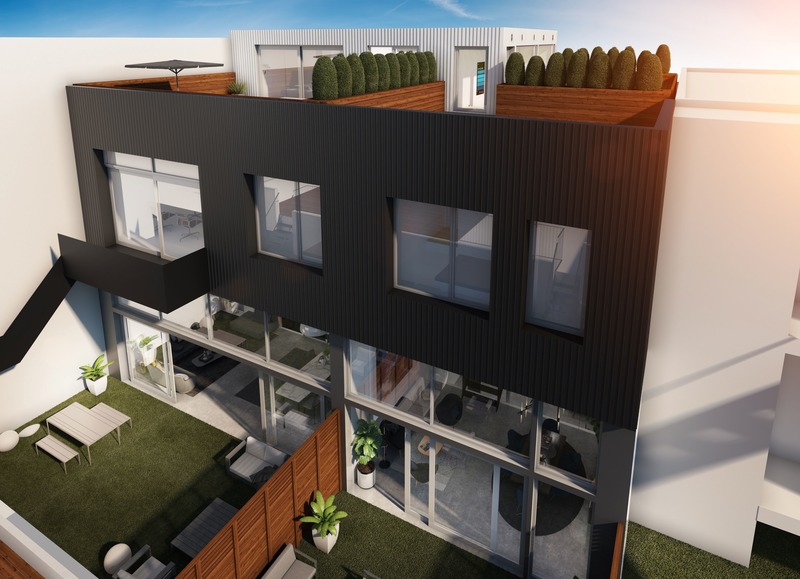 Dossier de presse | 3946-01 - Communiqué de presse | Le Castor Des Érables - Parkhouse - Design d’intérieur résidentiel - Façade arrière - Crédit photo : Parkhouse