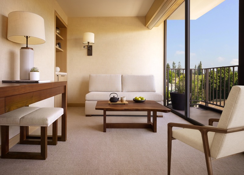 Press kit | 2757-10 - Press release | Montalba Architects Unveils New Hospitality Projects - Montalba Architects - Commercial Architecture - Located on the hotel’s top two floors, junior suites featured a Zen-like sitting area with views of downtown Palo Alto.<span></span> - Photo credit: Barbara Kraft