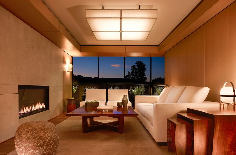 Press kit | 2757-10 - Press release | Montalba Architects Unveils New Hospitality Projects - Montalba Architects - Commercial Architecture - The lobby at night reflects the hotel’s ethos of unpretentious luxury which draws on signature Nobu design elements combined with traditional Japanese materials.<span></span> - Photo credit: Barbara Kraft