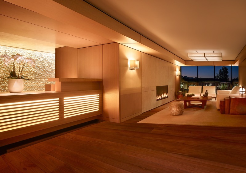 Press kit | 2757-10 - Press release | Montalba Architects Unveils New Hospitality Projects - Montalba Architects - Commercial Architecture - The furnishings throughout the property compliment the refined simplicity of the design and belie the state-of-the-art technology features integrated throughout, fitting of the relationship of Nobu to the tech-forward City of Palo Alto.<span></span> - Photo credit: Barbara Kraft