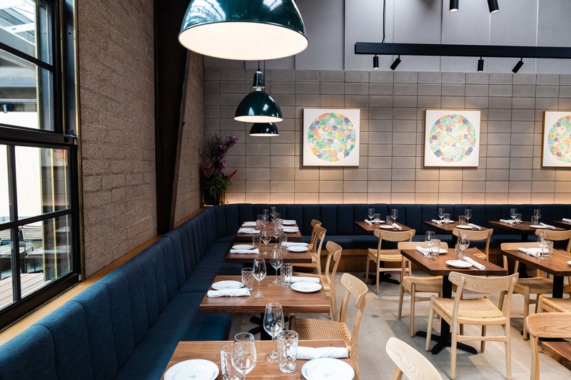 Press kit | 2757-10 - Press release | Montalba Architects Unveils New Hospitality Projects - Montalba Architects - Commercial Architecture - <p class="">The 30-seat private dining room is modeled after a workspace with a skylight, concrete blocks and a preserved metal fire door.</p> - Photo credit:  Jim Sullivan