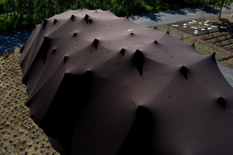 Press kit | 837-33 - Press release | The International Garden Festival Celebrates its 20th Edition - Playgrounds - International Garden Festival | Reford Gardens - Landscape Architecture - Forêt<br>Mathilde Leveau &amp; Ronan Virondaud<br>– Québec (Québec) Canada  - Photo credit: Martin Bond