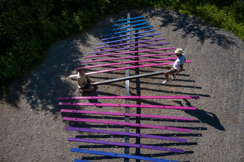 Press kit | 837-33 - Press release | The International Garden Festival Celebrates its 20th Edition - Playgrounds - International Garden Festival | Reford Gardens - Landscape Architecture - Making Waves<br>Ted Kesik, Cornel Campbell, Thevishka Kanishkan, Reesha Morar &amp; Anton Skorishchenko<br>– Toronto (Ontario) Canada <br> - Photo credit: Martin Bond