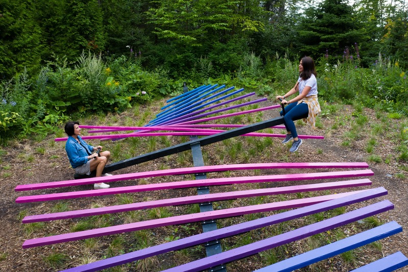 Press kit | 837-33 - Press release | The International Garden Festival Celebrates its 20th Edition - Playgrounds - International Garden Festival | Reford Gardens - Landscape Architecture - Making Waves<br>Ted Kesik, Cornel Campbell, Thevishka Kanishkan, Reesha Morar &amp; Anton Skorishchenko<br>– Toronto (Ontario) Canada <br> - Photo credit: Martin Bond