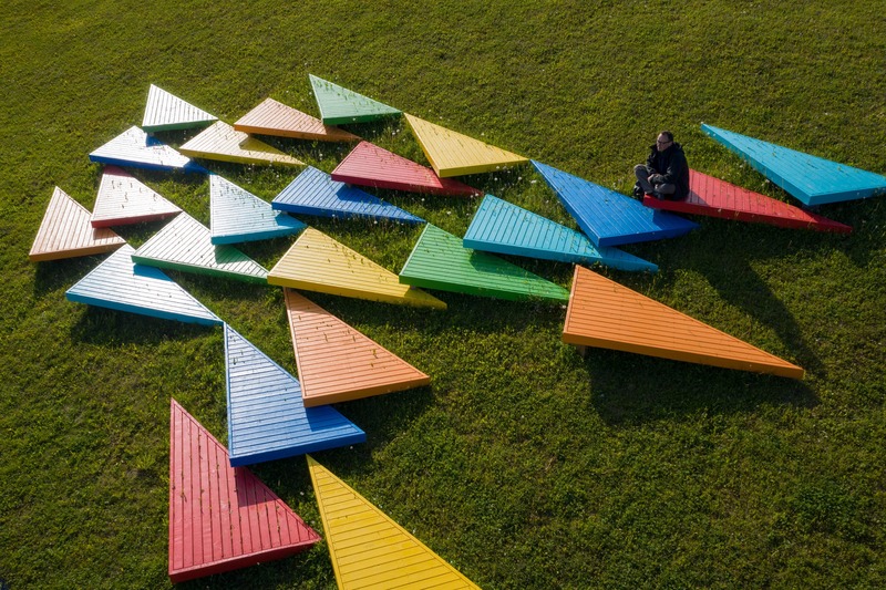 Press kit | 837-33 - Press release | The International Garden Festival Celebrates its 20th Edition - Playgrounds - International Garden Festival | Reford Gardens - Landscape Architecture - Ici et ailleurs<br>José Luis Torres<br>– Montmagny (Québec) Canada  - Photo credit: Martin Bond