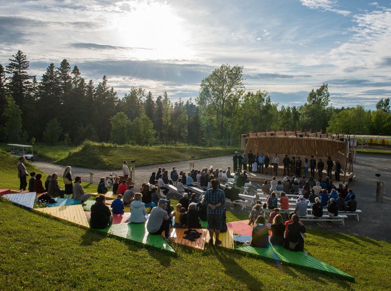 Press kit | 837-33 - Press release | The International Garden Festival Celebrates its 20th Edition - Playgrounds - International Garden Festival | Reford Gardens - Landscape Architecture - Ici et ailleurs<br>José Luis Torres<br>– Montmagny (Québec) Canada  - Photo credit: Martin Bond