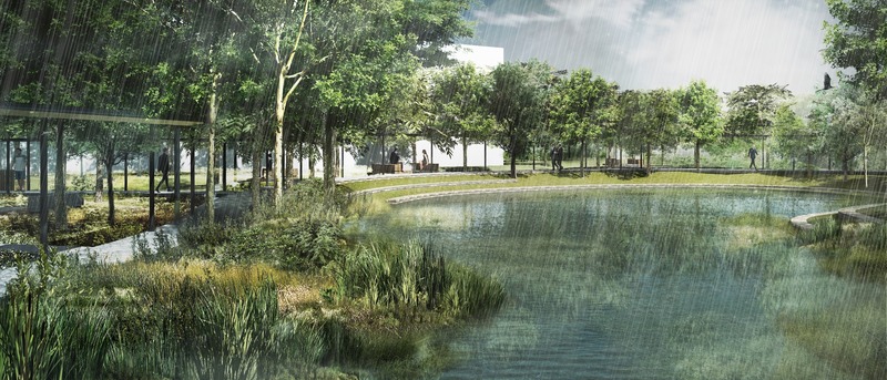 Press kit | 4015-01 - Press release | Nong Fab LNG Receiving Terminal - TK Studio Co.,Ltd. - Landscape Architecture -  Detention Lawn / Multipurpose Lawn area  - Photo credit: TK Studio