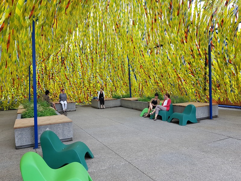 Press kit | 837-31 - Press release | Roof Line Garden II at the Musée de la civilisation and Swing Line Garden at the Reford Gardens by Julia Jamrozik and Coryn Kempster - International Garden Festival / Reford Gardens - Event + Exhibition - <p>Roof Line Garden II</p><p>by Julia Jamrozik &amp; Coryn Kempster</p> - Photo credit: Johanne Lacoste