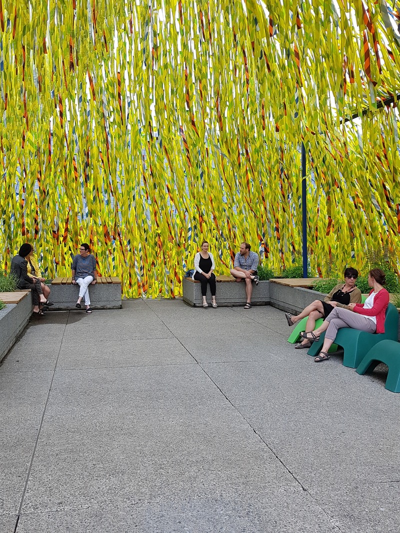 Press kit | 837-31 - Press release | Roof Line Garden II at the Musée de la civilisation and Swing Line Garden at the Reford Gardens by Julia Jamrozik and Coryn Kempster - International Garden Festival / Reford Gardens - Event + Exhibition - <p>Roof Line Garden II</p><p>by Julia Jamrozik &amp; Coryn Kempster</p> - Photo credit: Johanne Lacoste