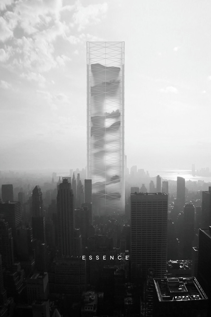 Press kit | 1127-15 - Press release | 2020 Skyscraper Competition - eVolo Magazine - Competition - 2015 Winner - Essence Skyscraper - Photo credit: eVolo Magazine. Ewa Odyjas, Agnieszka Morga, Konrad Basan, Jakub Pudo