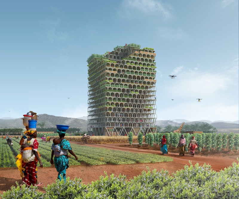 Press kit | 1127-15 - Press release | 2020 Skyscraper Competition - eVolo Magazine - Competition - 2017 Winner - Mashambas Skyscraper - Photo credit: eVolo Magazine. Pawel Lipiński, Mateusz Frankowski