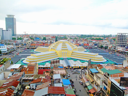 Dossier de presse | 896-02 - Communiqué de presse | Réhabilitation-extension du nouveau Marché Central de Phnom Penh - Arte Charpentier Architectes - Architecture commerciale - Crédit photo : Arte Charpentier Architectes