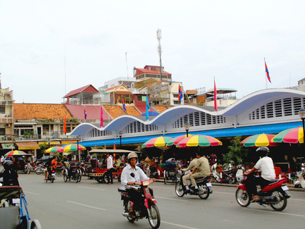 Dossier de presse | 896-02 - Communiqué de presse | Réhabilitation-extension du nouveau Marché Central de Phnom Penh - Arte Charpentier Architectes - Architecture commerciale - Crédit photo : Arte Charpentier Architectes