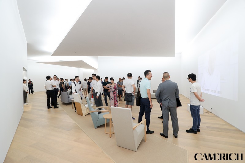 Press kit | 3383-02 - Press release | Grand Opening of Siza Pavilion for CAMERICH at CIFF in Shanghai - China International Furniture Fair - Event + Exhibition - Photo credit: CAMERICH