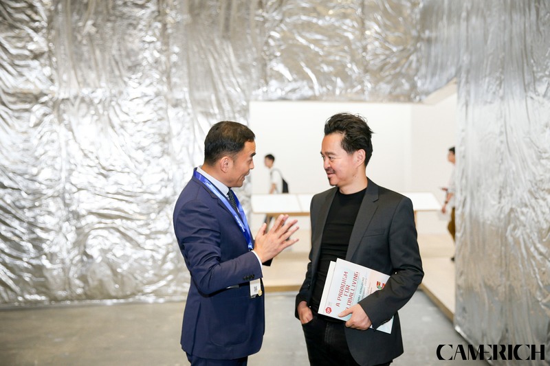 Press kit | 3383-02 - Press release | Grand Opening of Siza Pavilion for CAMERICH at CIFF in Shanghai - China International Furniture Fair - Event + Exhibition - Photo credit: CAMERICH