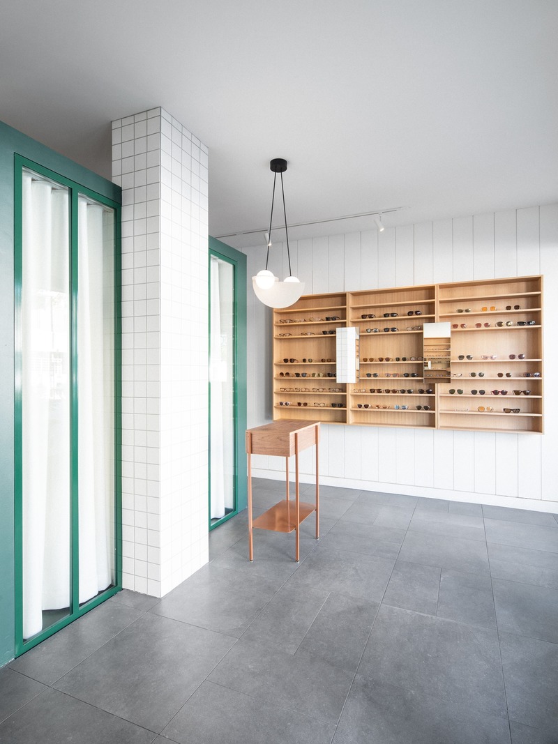 Press kit | 3216-01 - Press release | Uvée: eco-responsible optometry clinic - CATHERINE CATHERINE - Commercial Interior Design - Front of the clinic - Photo credit: Raphaël Thibodeau