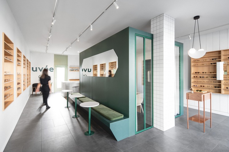 Press kit | 3216-01 - Press release | Uvée: eco-responsible optometry clinic - CATHERINE CATHERINE - Commercial Interior Design - Global space - Photo credit: Raphaël Thibodeau
