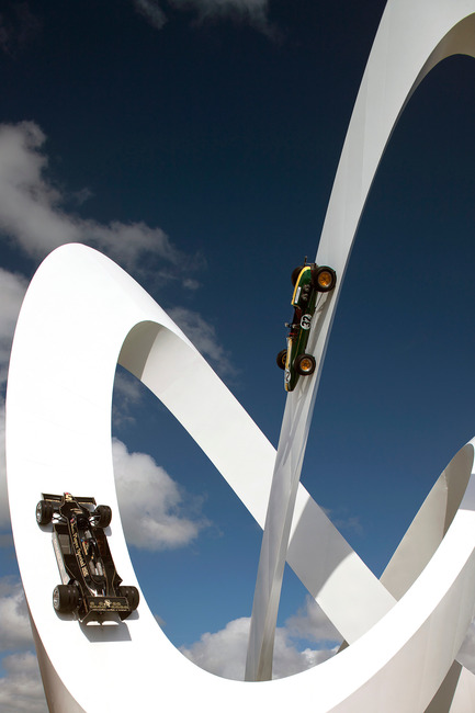 Press kit | 1022-01 - Press release | Lotus sculpture for the Goodwood Festival of Speed 2012 - Gerry Judah - Art - Photo credit: David Barbour