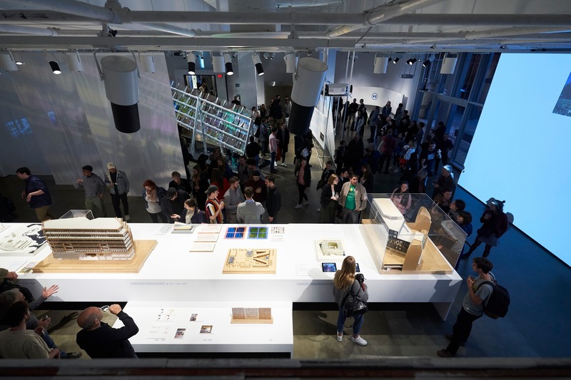 Press kit | 1799-04 - Press release | Architecture of Resonance - Ferrier Marchetti Studio - Event + Exhibition - ENTRE-DEUX_Opening_CENTRE DE DESIGN DE L'UQAM_2019 - Photo credit: Benoit Rousseau