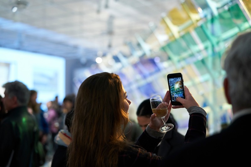 Press kit | 1799-04 - Press release | Architecture of Resonance - Ferrier Marchetti Studio - Event + Exhibition - ENTRE-DEUX_Opening_CENTRE DE DESIGN DE L'UQAM_2019 - Photo credit: Benoit Rousseau
