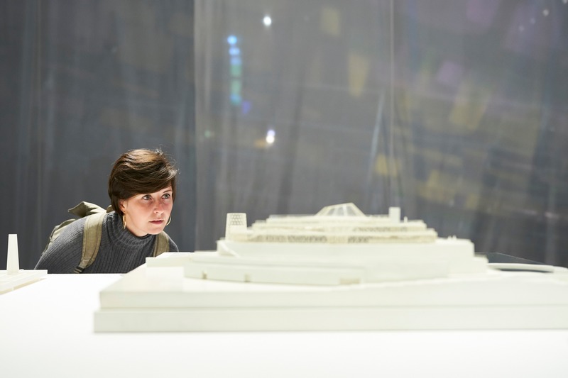 Press kit | 1799-04 - Press release | Architecture of Resonance - Ferrier Marchetti Studio - Event + Exhibition - ENTRE-DEUX_Opening_CENTRE DE DESIGN DE L'UQAM_2019 - Photo credit: Benoit Rousseau