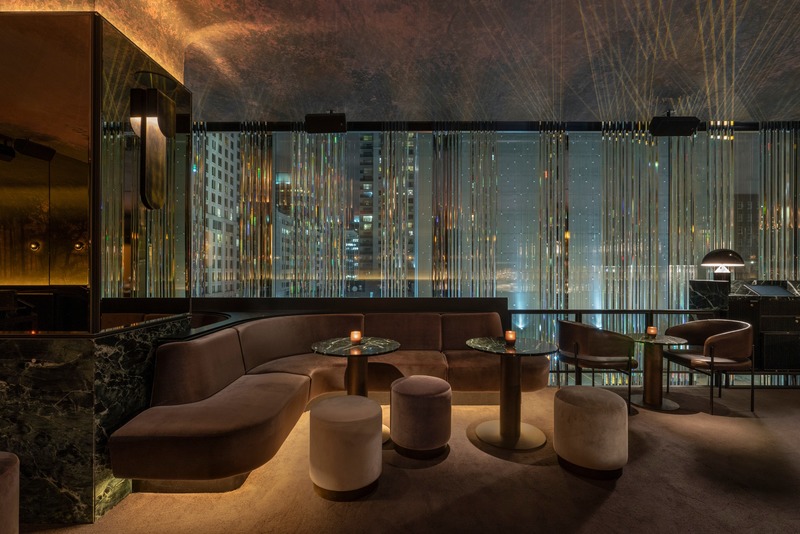 Press kit | 1301-01 - Press release | New MARCUS restaurant at Four Seasons Hotel Montreal - Atelier Zébulon Perron - Commercial Interior Design - NIght Bar - Photo credit: Olivier Blouin