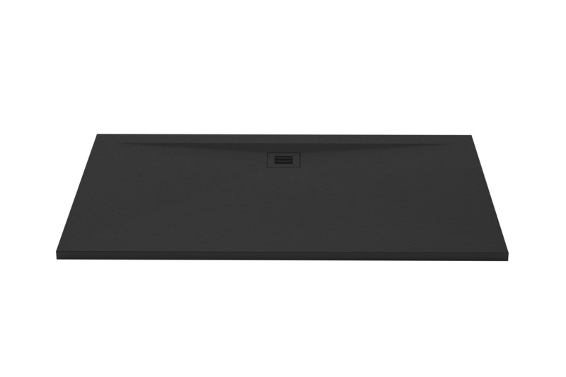 Press kit | 2342-07 - Press release | FEEL the difference: WETSTYLE’s collection of customizable shower bases lay textured luxury at your feet - WETSTYLE - Industrial Design -  Shower Base FEEL - Off-set Drain  - Photo credit: WETSTYLE