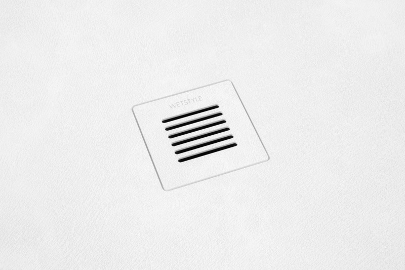 Press kit | 2342-07 - Press release | FEEL the difference: WETSTYLE’s collection of customizable shower bases lay textured luxury at your feet - WETSTYLE - Industrial Design -  Shower Base FEEL - White Concrete  - Photo credit: WETSTYLE