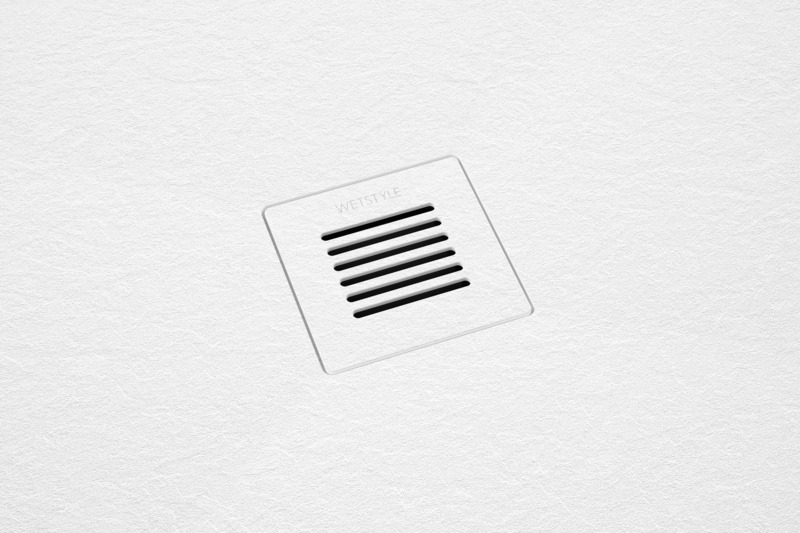 Press kit | 2342-07 - Press release | FEEL the difference: WETSTYLE’s collection of customizable shower bases lay textured luxury at your feet - WETSTYLE - Industrial Design -  Shower Base FEEL - White Slate  - Photo credit: WETSTYLE