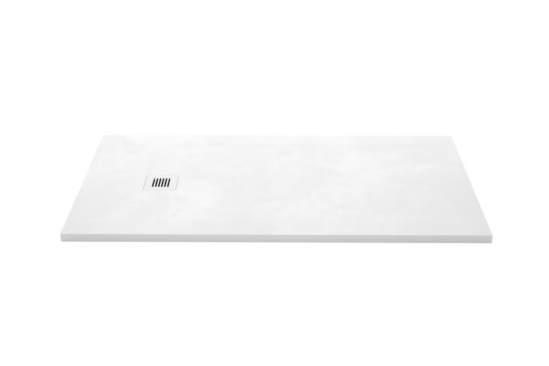 Press kit | 2342-07 - Press release | FEEL the difference: WETSTYLE’s collection of customizable shower bases lay textured luxury at your feet - WETSTYLE - Industrial Design -  Shower Base FEEL - End drain  - Photo credit: WETSTYLE