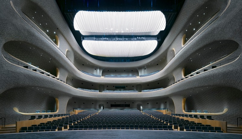 Dossier de presse | 1124-25 - Communiqué de presse | WINWAN Live 2019: World Interiors News Winners - Haymarket Media Group - World Interiors News - Évènement + Exposition - Fuzhou SCAC, Concert Hall - Crédit photo : PES-Architects