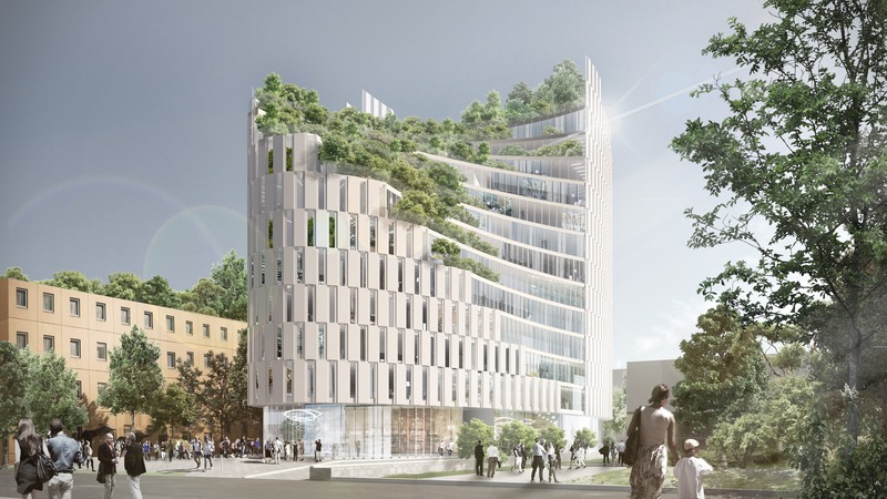 Dossier de presse | 4004-01 - Communiqué de presse | MET Tirana Residential Building - Mario Cucinella Architects - Architecture résidentielle -  MET Tirana, Facade with Terraces  - Crédit photo : MC A