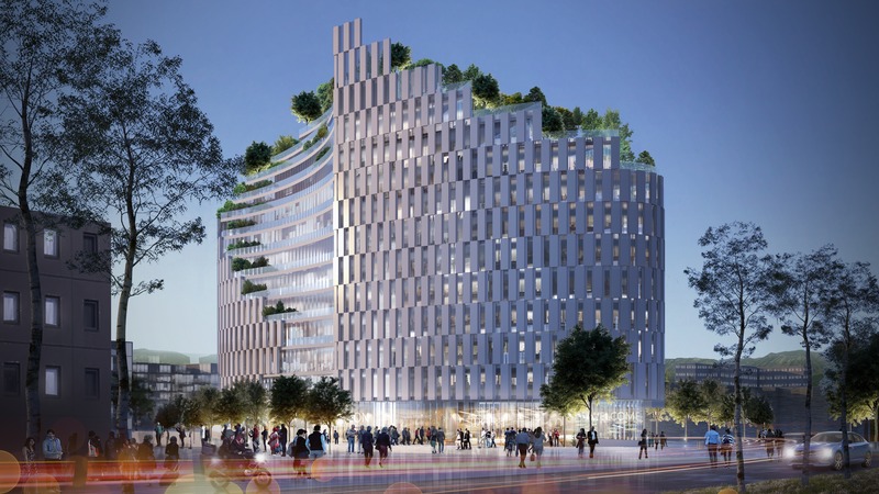 Dossier de presse | 4004-01 - Communiqué de presse | MET Tirana Residential Building - Mario Cucinella Architects - Architecture résidentielle -  MET Tirana, Night View  - Crédit photo : MC A