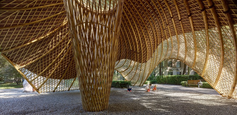 Dossier de presse | 1124-26 - Communiqué de presse | WINWAN Live 2019: World Architecture News Winners - Haymarket Media Group - World Architecture News - Évènement + Exposition -  Swirling Cloud: Bulletin Pavilion for BJFU Garden Festival  - Crédit photo : SUP Atelier