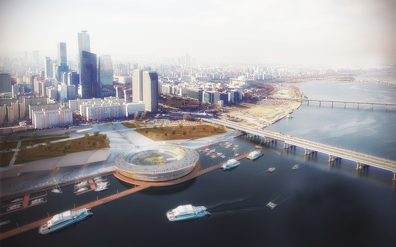 Dossier de presse | 1124-26 - Communiqué de presse | WINWAN Live 2019: World Architecture News Winners - Haymarket Media Group - World Architecture News - Évènement + Exposition -  Seoul Yeoui-Naru Ferry Terminal  - Crédit photo : Weston Williamson + Partners
